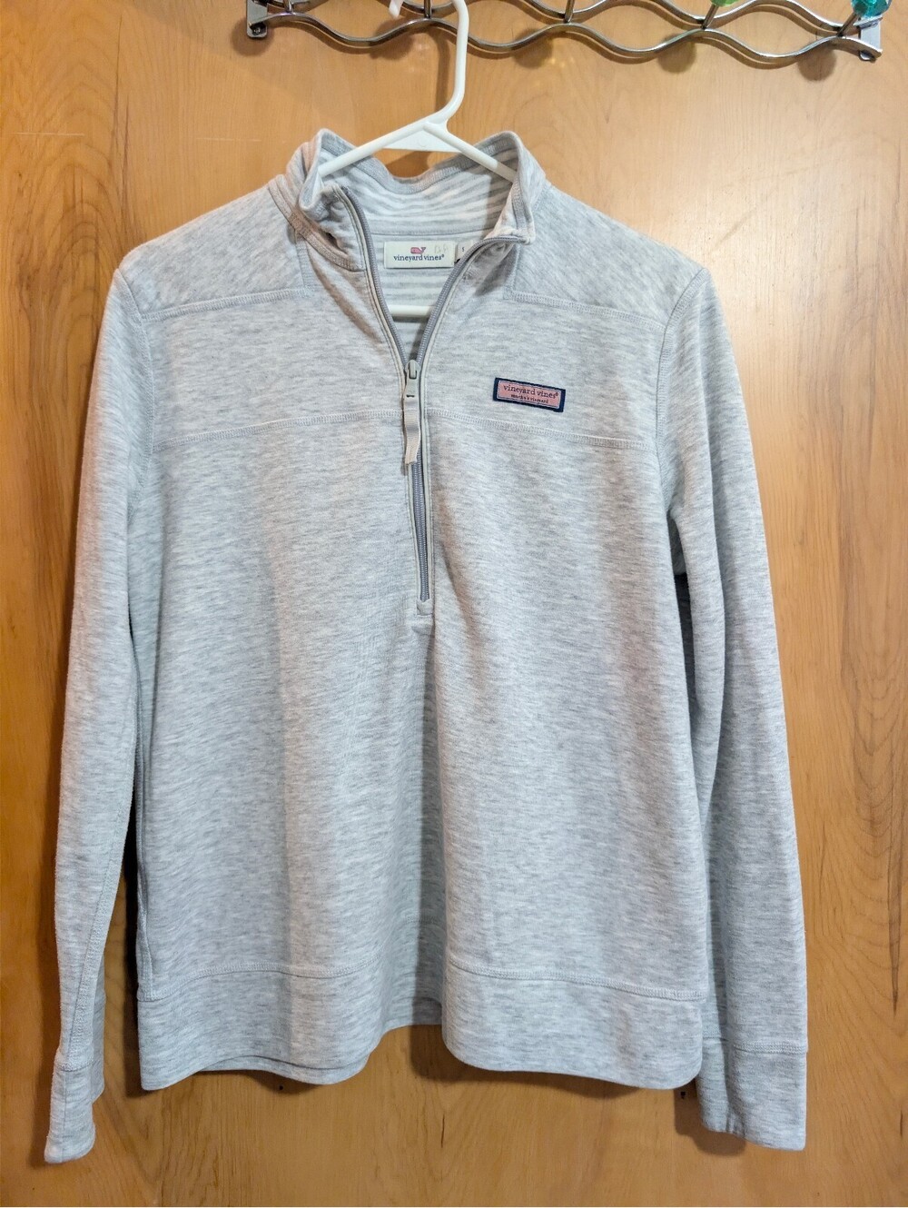 Vineyard Vines Women's Gray 1/4 Zip Pullover Sweatshirt Size Small